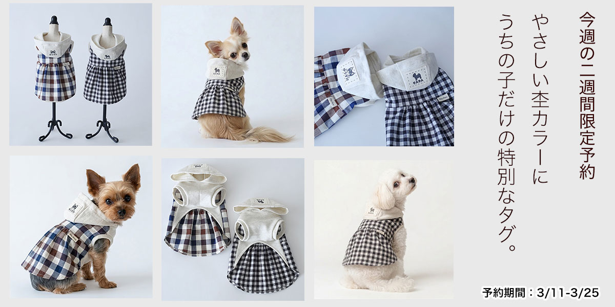 やさしい杢カラーのコットンチェックチュニック