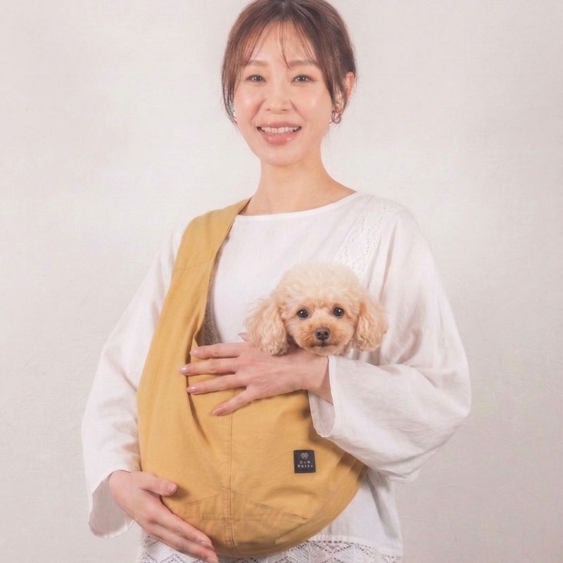 愛犬を楽々抱っこできるドッグスリングはコチラ