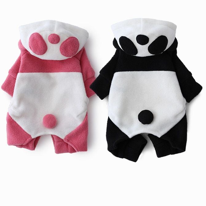 フリース着ぐるみパンダカバーオール | 犬服通販ドッグピース