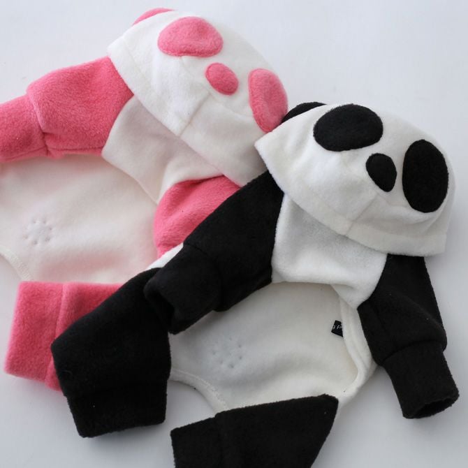 フリース着ぐるみパンダカバーオール | 犬服通販ドッグピース