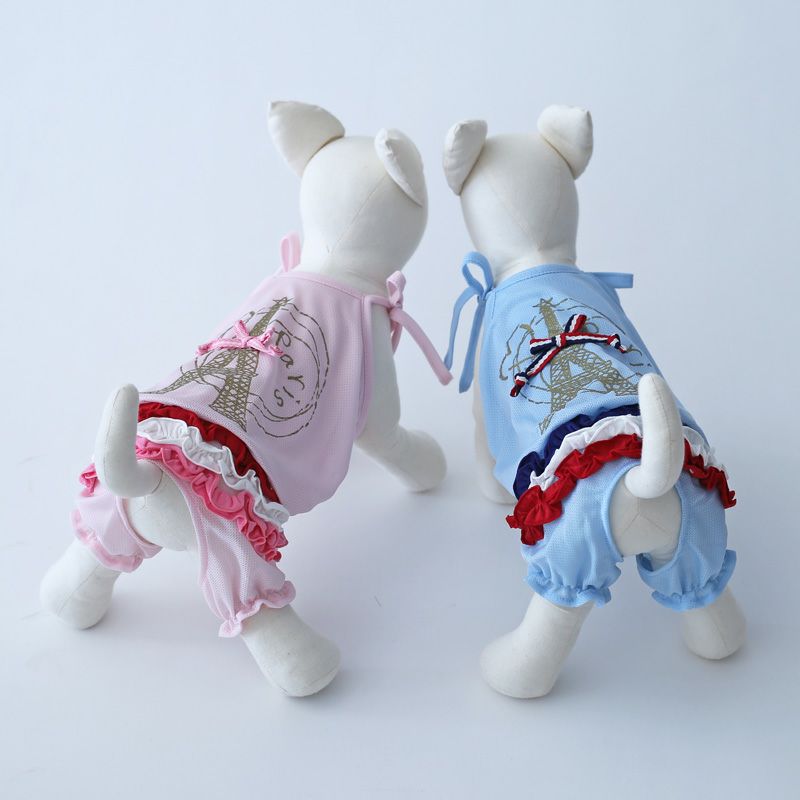 クールMAXトリコロールバルーンPARISロンパース | 犬服通販