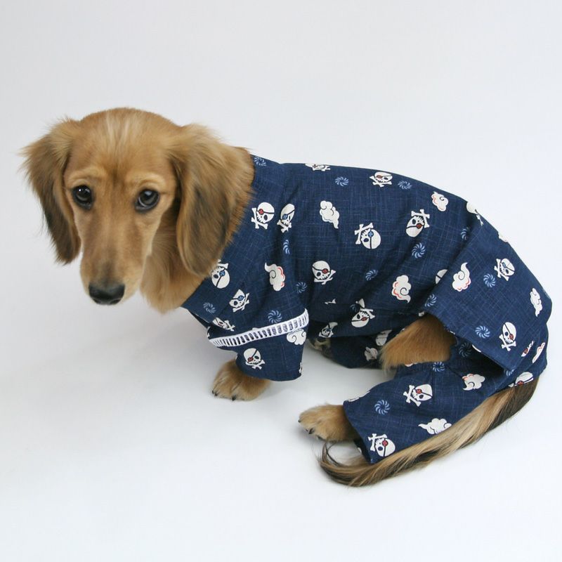 プリント版・小型犬服型紙】つなぎ甚平 | 犬服通販ドッグピース