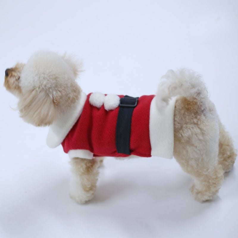 フリースサンタクロースコスチューム・ベスト＆ワンピース | 犬服通販