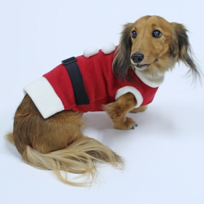 フリースサンタクロースコスチューム・ベスト＆ワンピース | 犬服通販