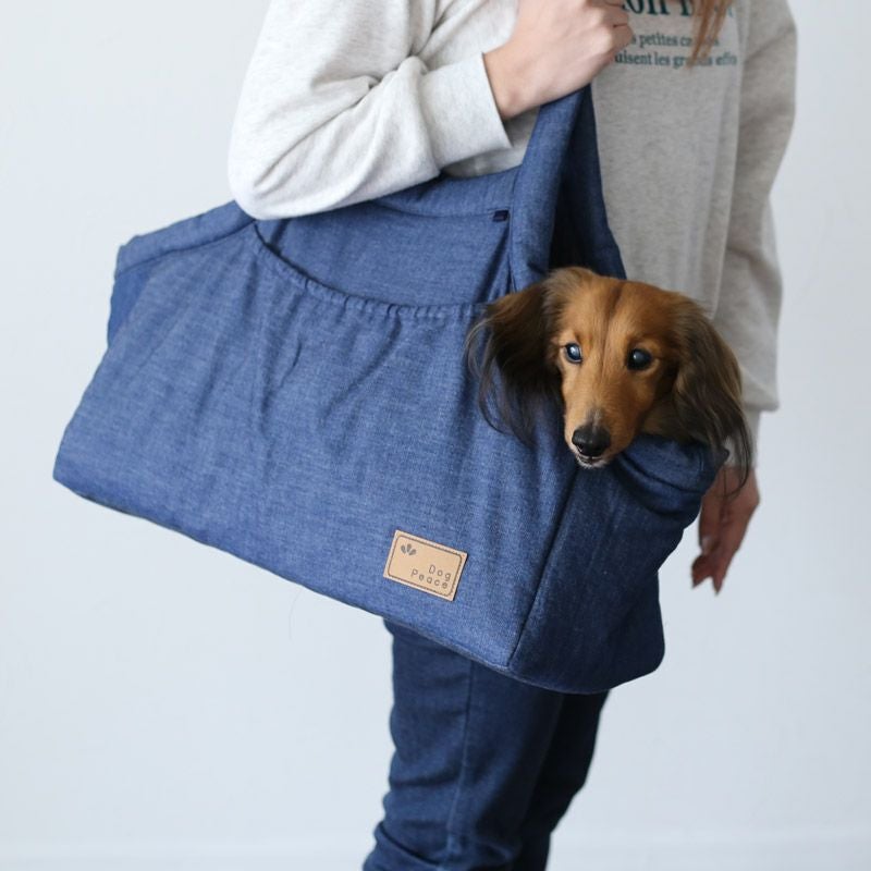 ふわふわエアーキャリーバッグ岡山デニム | 犬服通販ドッグピース