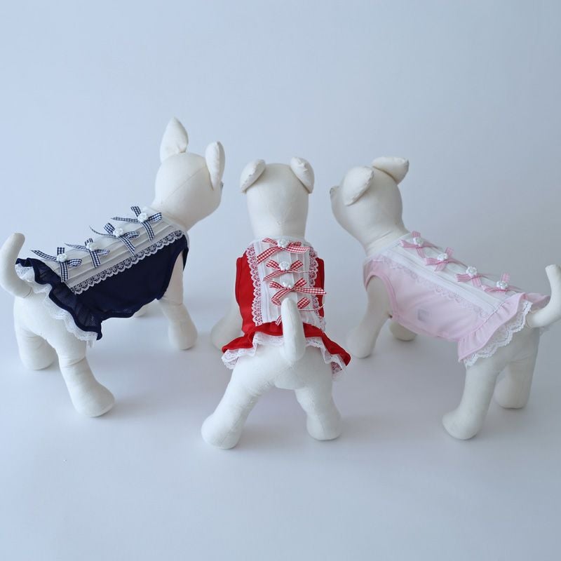 クールMAXピンタックリボンキャミソール | 犬服通販ドッグピース