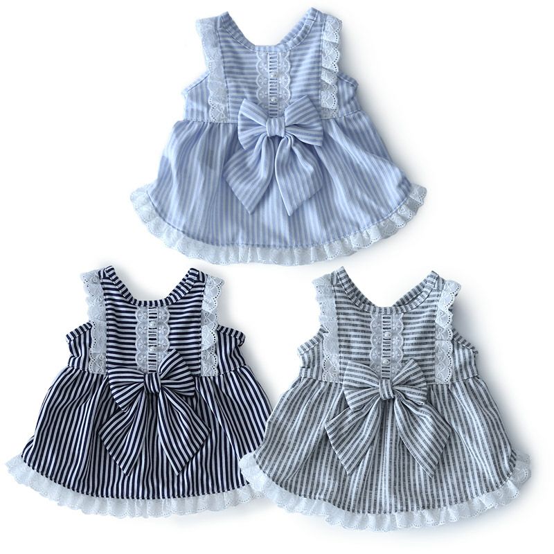 クールMAXストライプエプロンワンピース | 犬服通販ドッグピース