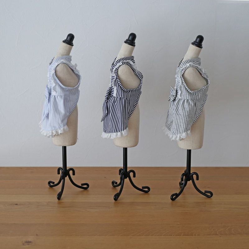 クールMAXストライプエプロンワンピース | 犬服通販ドッグピース