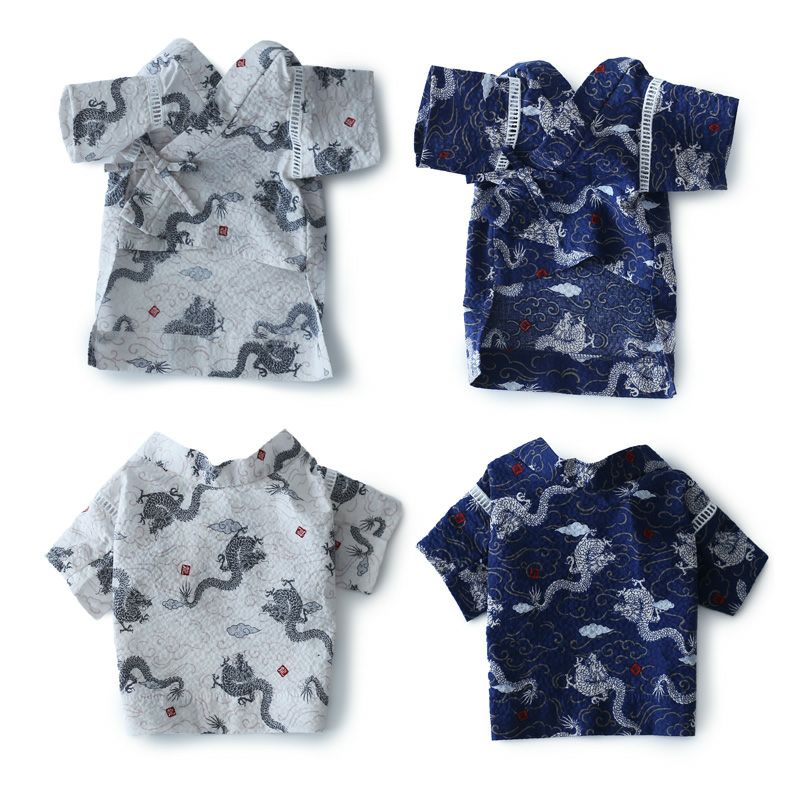 和柄リップル龍ワンタッチ甚平 | 犬服通販ドッグピース