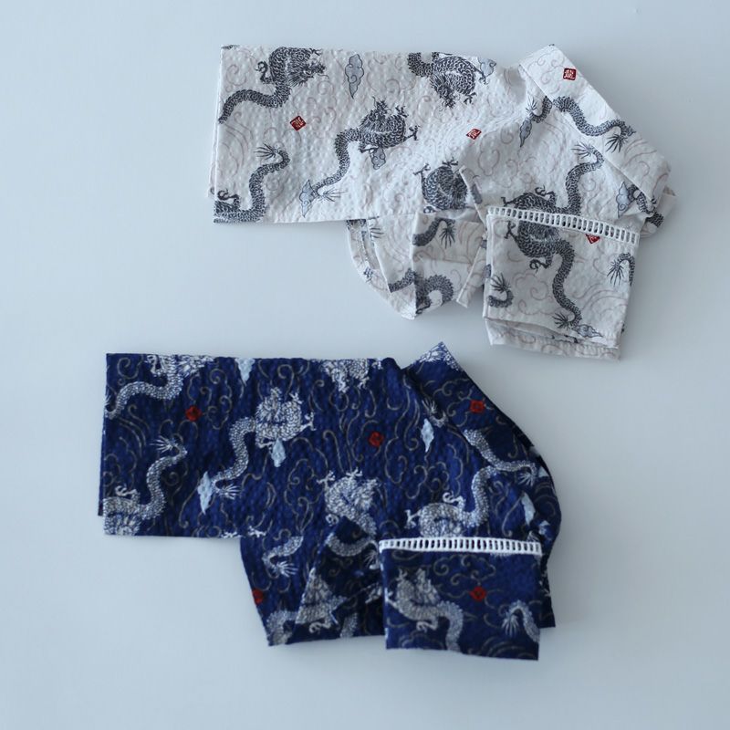和柄リップル龍ワンタッチ甚平 | 犬服通販ドッグピース