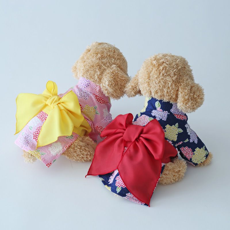リップルあじさいワンタッチ浴衣 | 犬服通販ドッグピース