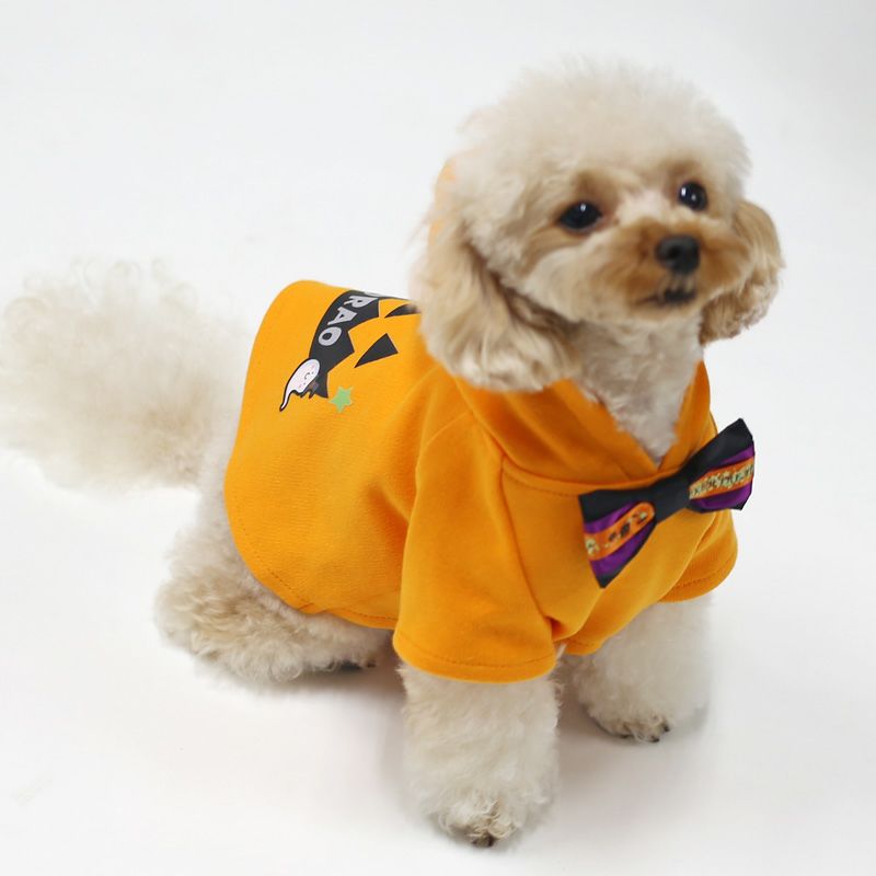お名前プリント]ハロウィンおばけマント風パーカー | 犬服通販ドッグピース