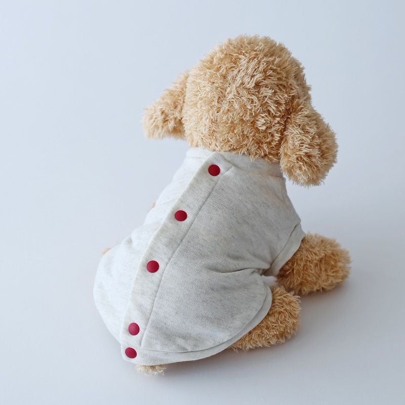 No.犬服ハンドメイド　バックオープンワンピース2着 バックオープン・無地スウェットカーディガンベスト | 犬服通販ドッグ