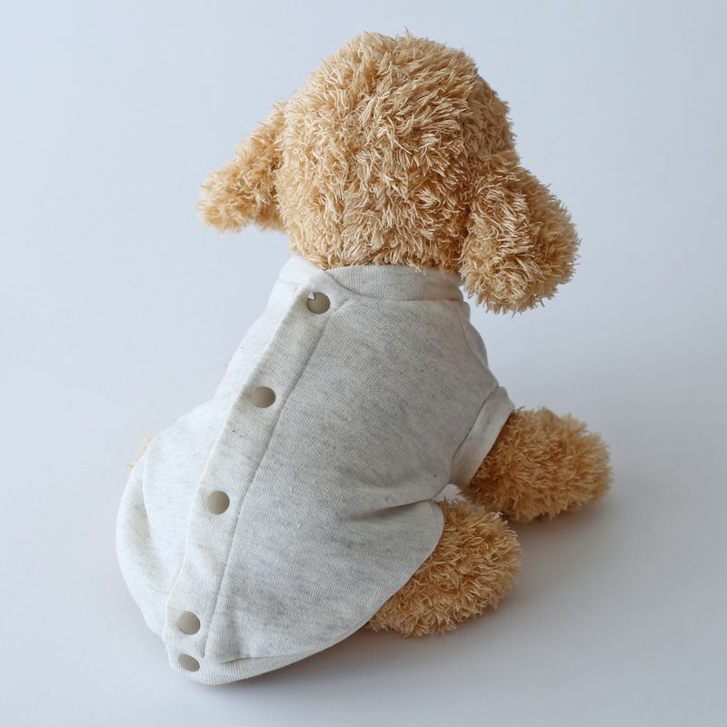 abi様の専用　バックオープンワンピース　犬服　ハンドメイド バックオープン・無地スウェットカーディガンベスト | 犬服通販ドッグ
