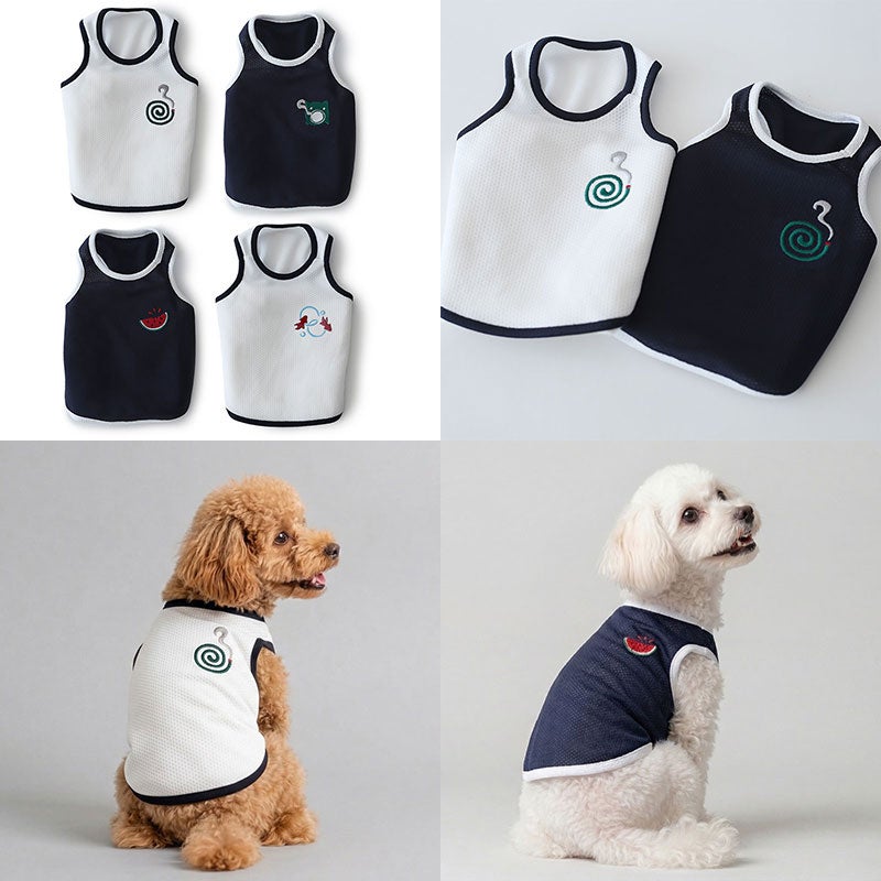 モスプルーフ防虫・ワンポイント刺繍が選べるタンクトップ | 犬服通販