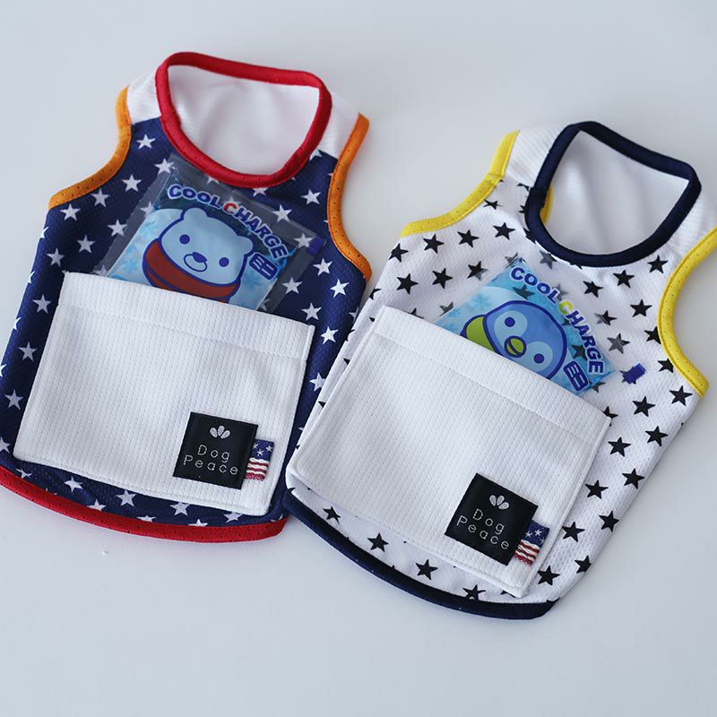 保冷剤ポケット付きヴェリークールスタータンクトップ | 犬服通販