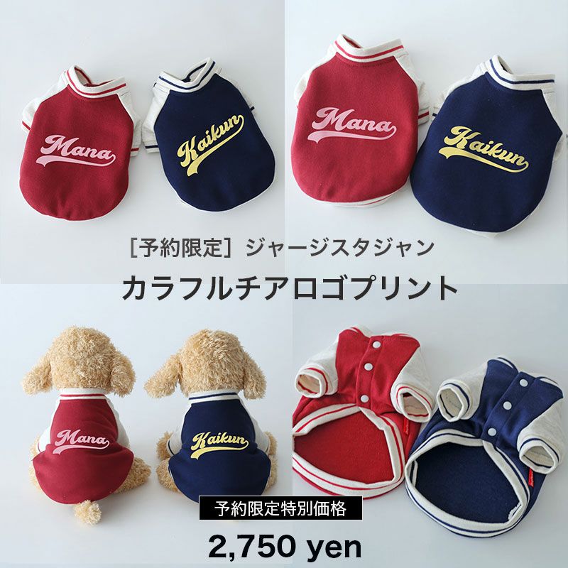 予約限定ウェアお名前プリント]カラフルチアロゴ・ジャージスタジャン