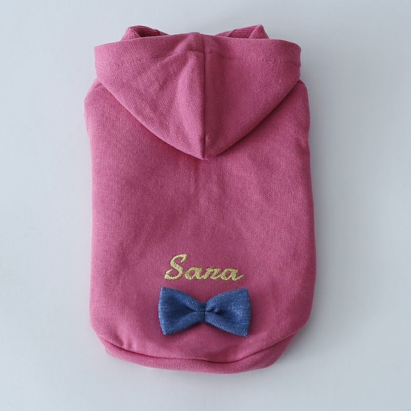 お名前刺繍］エブリデイ・リボンパーカー | 犬服通販ドッグピース