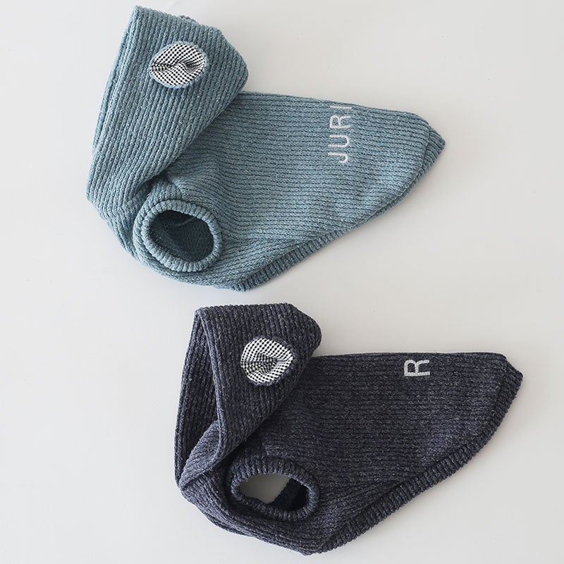 お名前刺繍］ジャガード織ニット・くまみみパーカー | 犬服通販ドッグ