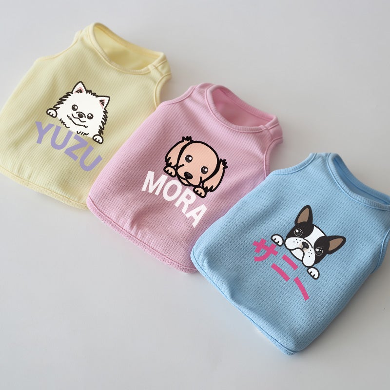 るぃたま＠様♡わんこ服♡専用③ お名前プリント]ウィードッグス!シンプル・ヴェリークールタンクトップ
