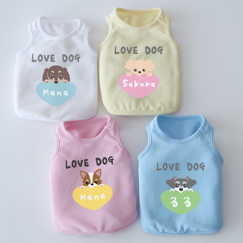 お名前プリント]ラブドッグ・ヴェリークールタンクトップ | 犬服通販