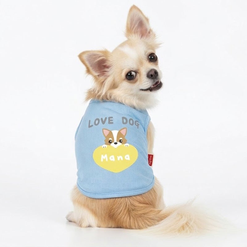 お名前プリント]ラブドッグ・ヴェリークールタンクトップ | 犬服通販