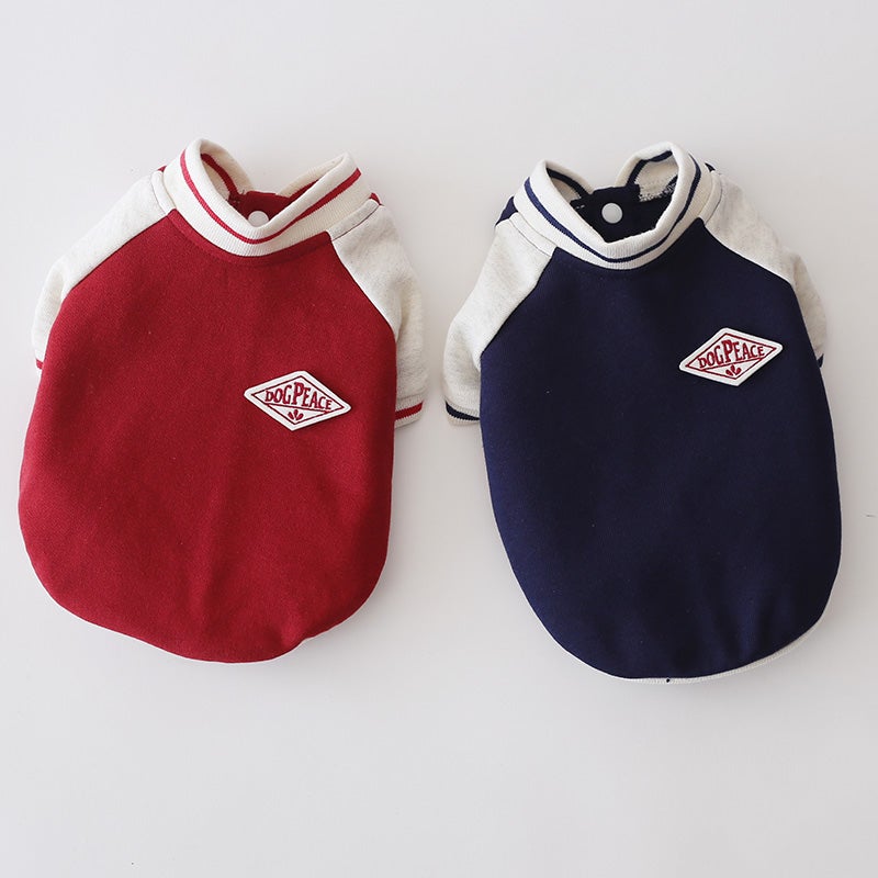ドッグピースロムバス刺繍ロゴ・ジャージスタジャン | 犬服通販ドッグ