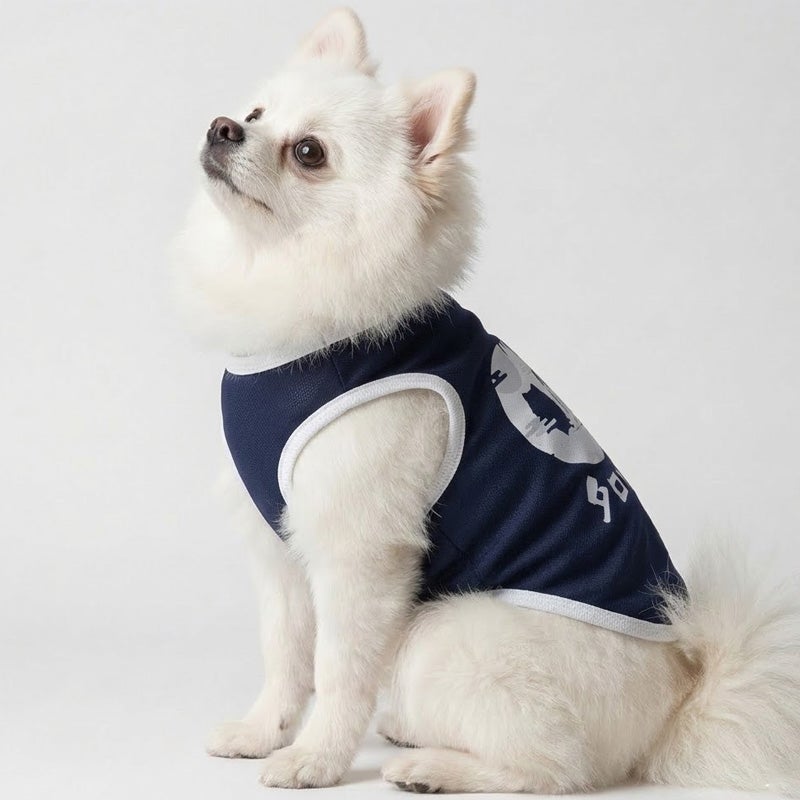 お名前プリント］モスプルーフ和柄・ネイビータンクトップ | 犬服通販