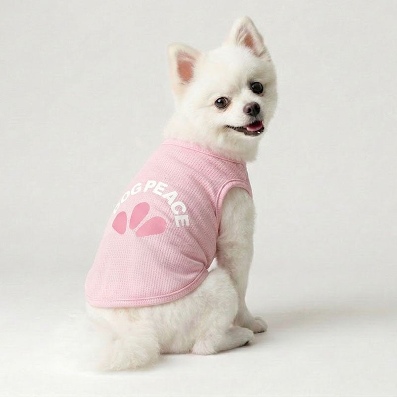 Dog Peaceパステルロゴ・ヴェリークールタンクトップ | 犬服通販ドッグ