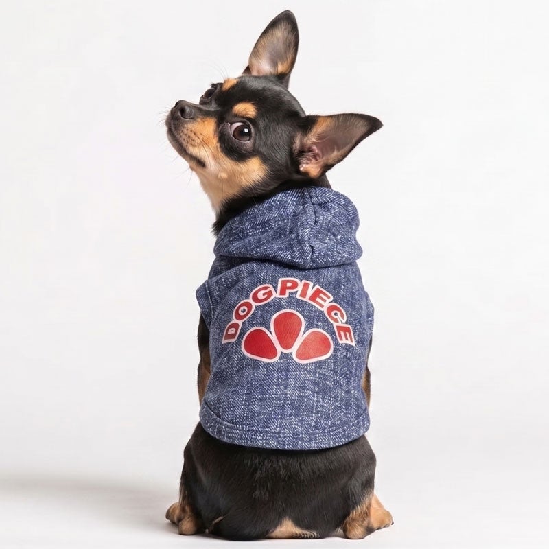 デニムライク・DOGPEACEロゴパーカー | 犬服通販ドッグピース