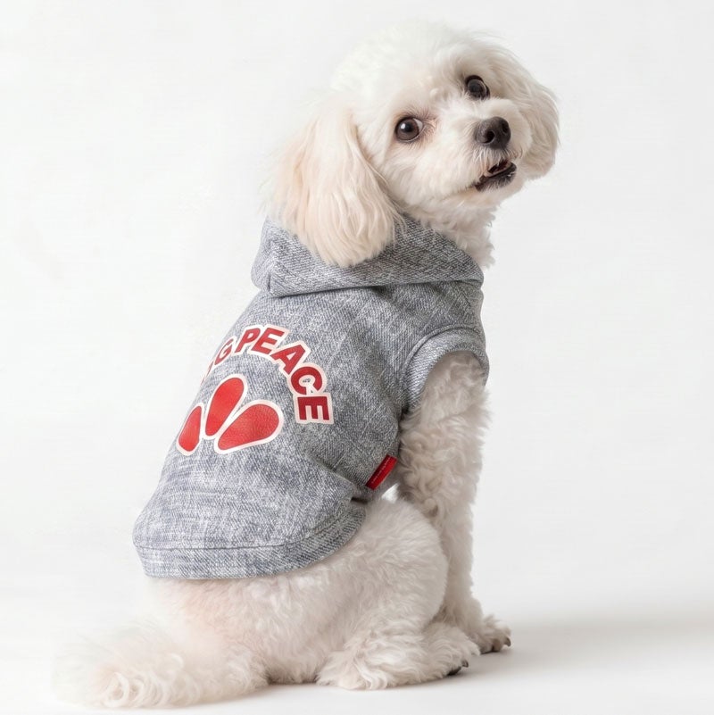 デニムライク・DOGPEACEロゴパーカー | 犬服通販ドッグピース