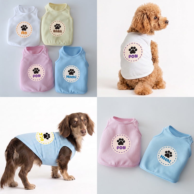 お名前プリント] PAWサークル・ヴェリークールタンクトップ | 犬服通販