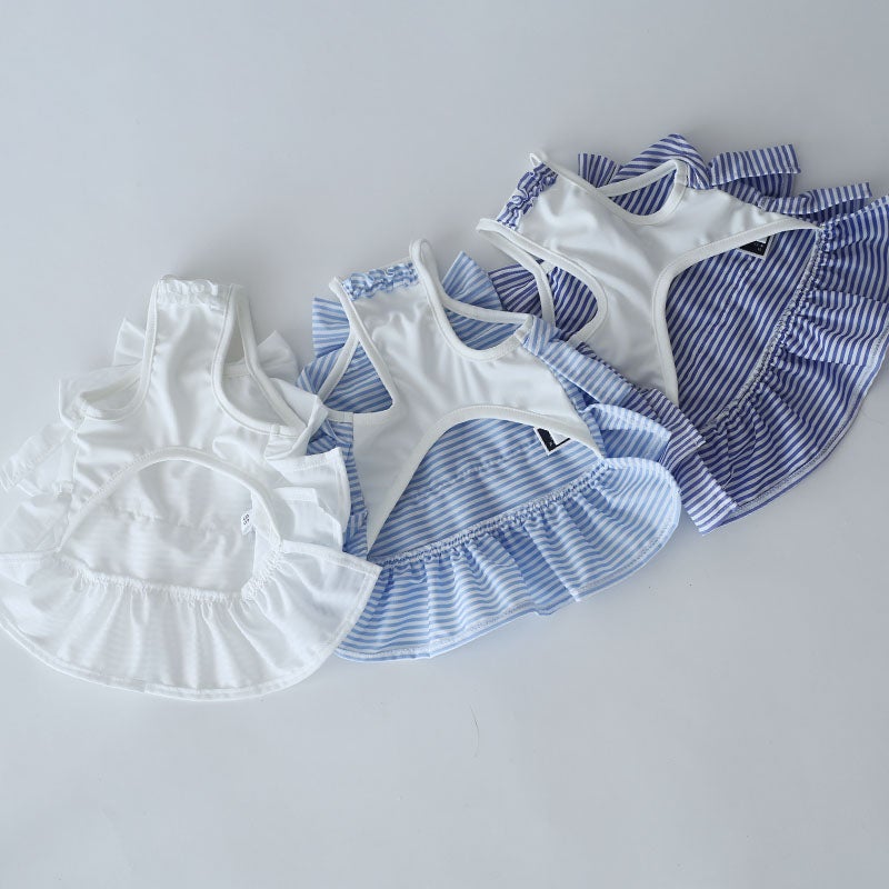レトロアニマルポッケ　チュニック　ワンピース　∞TuTu∞  犬服ハンドメイド お名前刺繍］ティアードサマーKOKAGEチュニック | 犬服通販ドッグピース