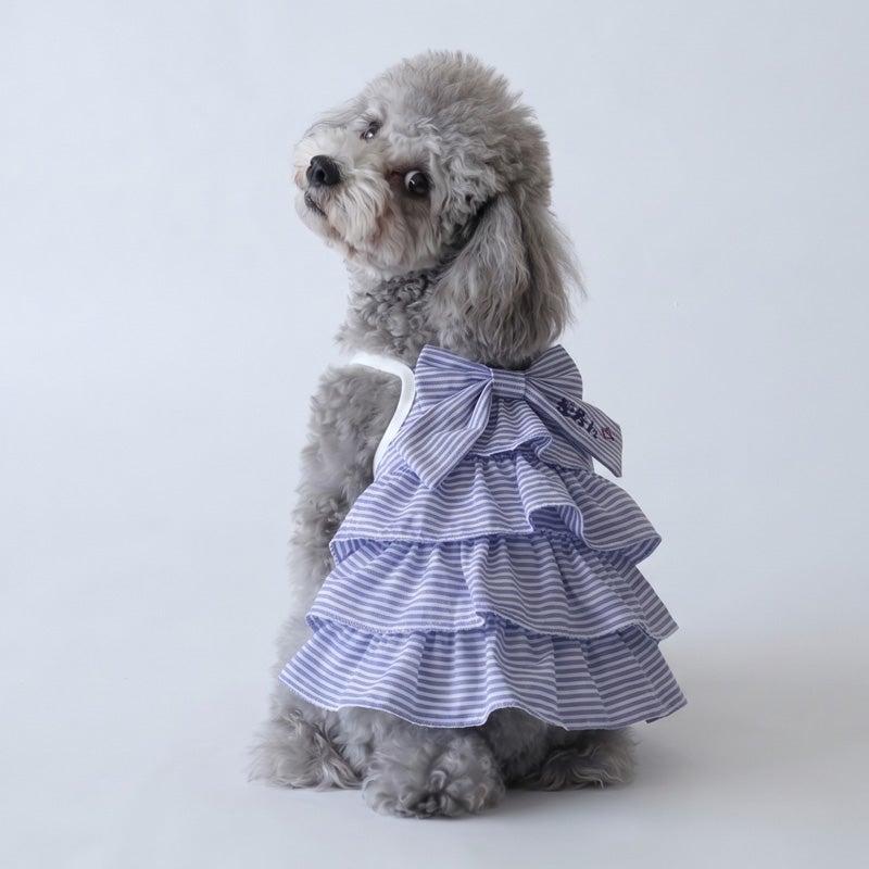 ファミリア 犬 チュニック 新品タグ付き80cm お名前刺繍］ティアードサマーKOKAGEチュニック | 犬服通販ドッグピース