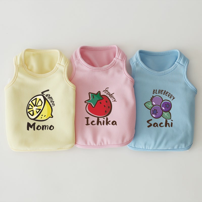 お名前プリント]フルーツ・ヴェリークールタンクトップ | 犬服通販