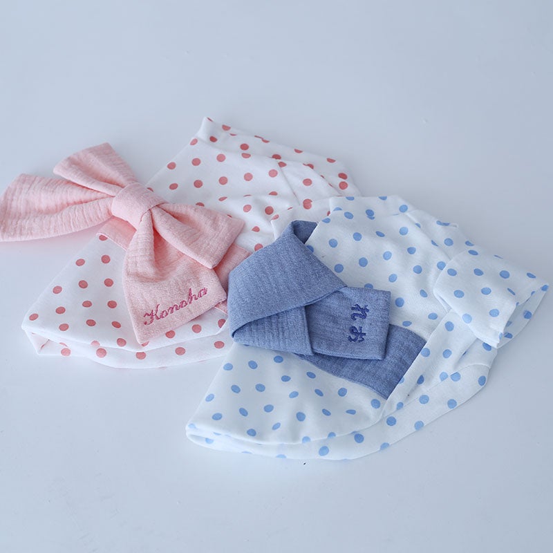 お名前刺繍］すぽっと着れる水玉かんたん浴衣シャツ | 犬服通販ドッグ