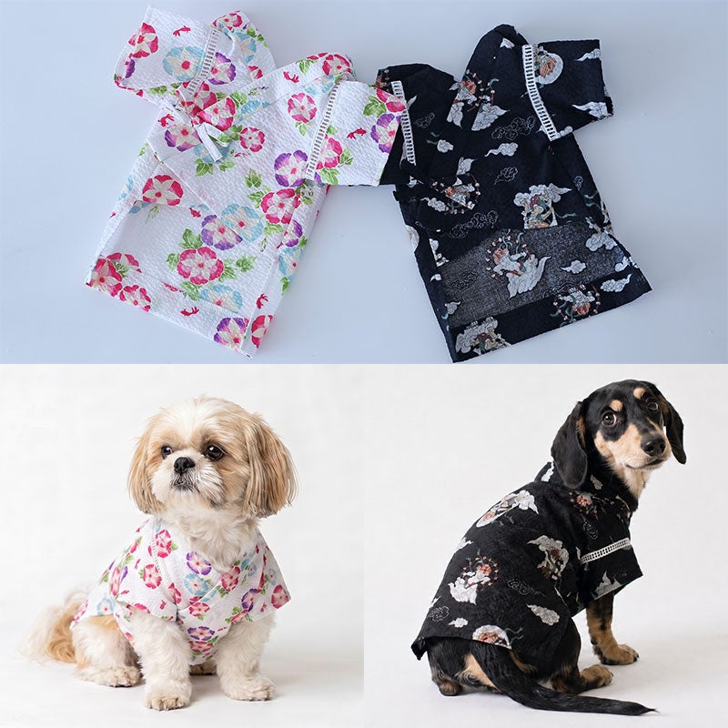 リップル和柄ワンタッチ甚平 | 犬服通販ドッグピース