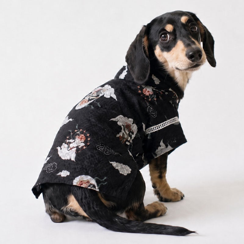 リップル和柄ワンタッチ甚平 | 犬服通販ドッグピース