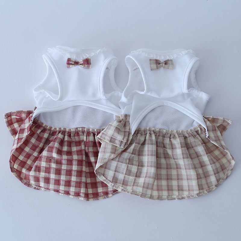 クールMAXカントリーギンガムサロペット | 犬服通販ドッグピース