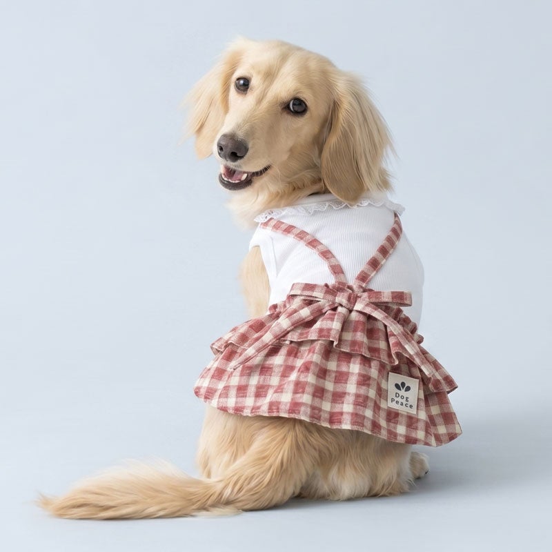 クールMAXカントリーギンガムサロペット | 犬服通販ドッグピース