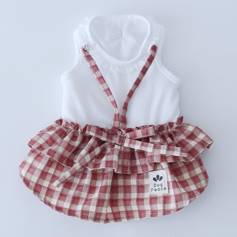 クールMAXカントリーギンガムサロペット | 犬服通販ドッグピース