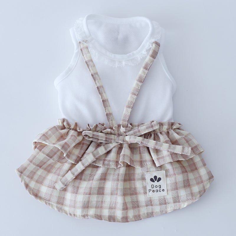 クールMAXカントリーギンガムサロペット | 犬服通販ドッグピース