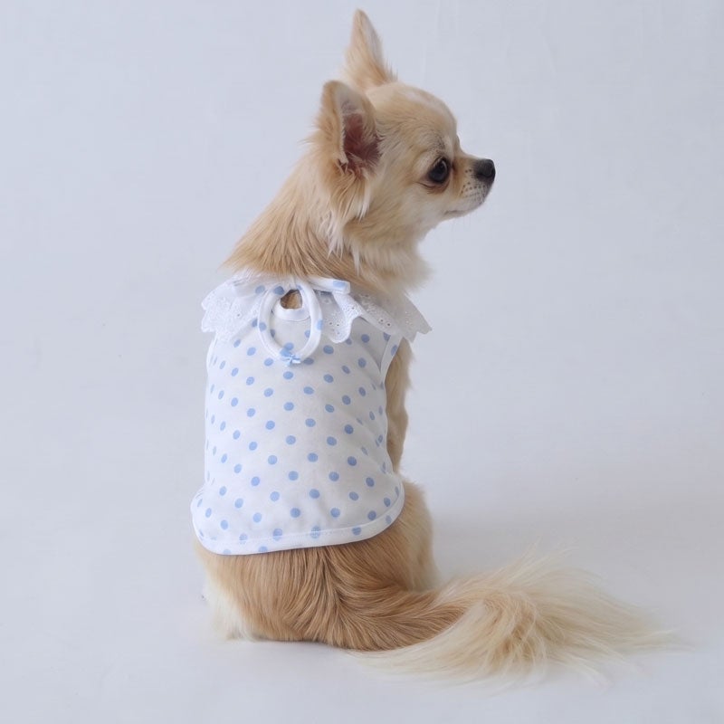 プティフルール・ドットレースキャミソール | 犬服通販ドッグピース