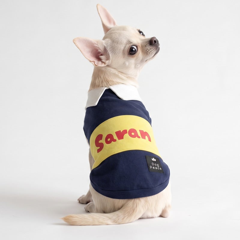 お名前プリント］バックカラー・プレッピーベスト | 犬服通販ドッグピース