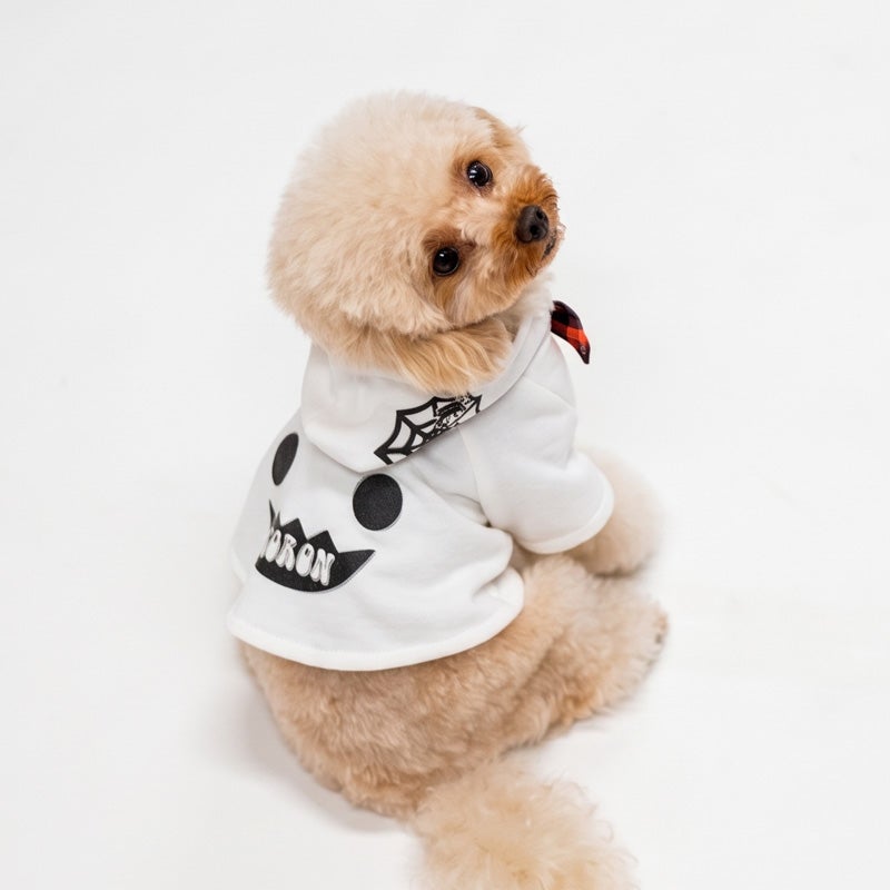 お名前プリント]ハロウィンおばけマント風パーカー | 犬服通販ドッグピース