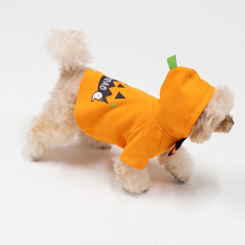 お名前プリント]ハロウィンおばけマント風パーカー | 犬服通販ドッグピース