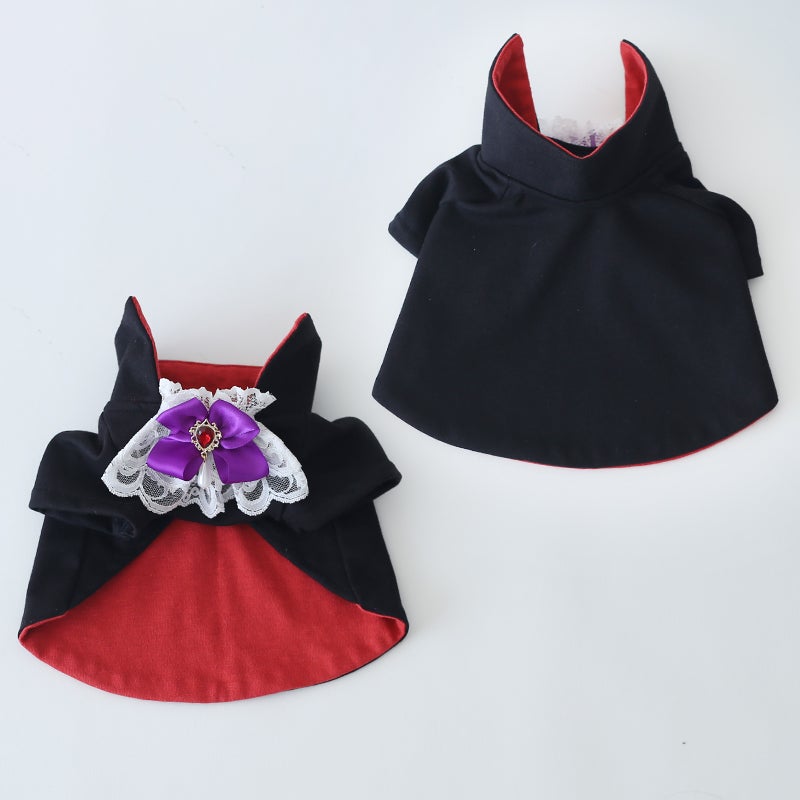 ハロウィン・ヴァンパイアスリーブマント | 犬服通販ドッグピース